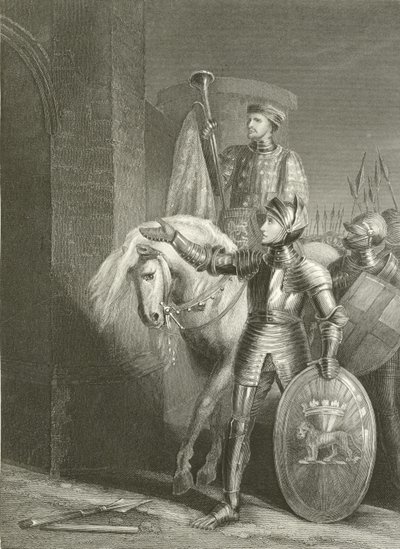 Kong Henry V, før Harfleur av Richard Westall