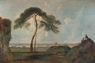 Italiensk landskap med en furu, c1756, 1938 av Richard Wilson