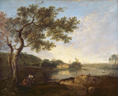 Italiensk elvescene med figurer av Richard Wilson