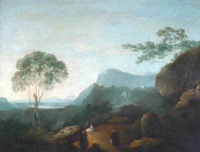 Landskap med figurer (olje på lerret) av Richard Wilson