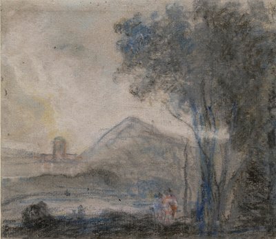 Studie for 'Cicero og hans venner', c1770-tallet av Richard Wilson