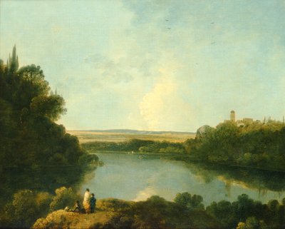 Nemisjøen nær Roma, ca. 1760 (olje på lerret) av Richard Wilson