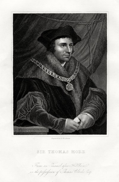 Thomas More, engelsk statsmann, lærd og helgen, 1800-tallet av Richard Woodman