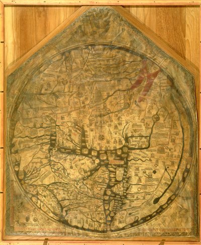 Kart over verden, ca. 1290 av Richard of Haldingham