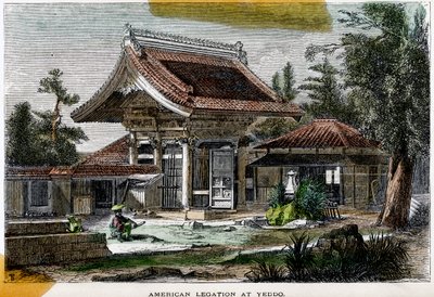 Amerikansk legasjon i Yeddo Edo, Japan, 1800-tallet av Richardson