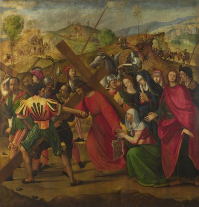 Prosesjonen til Golgata, ca. 1505 av Ridolfo Ghirlandaio