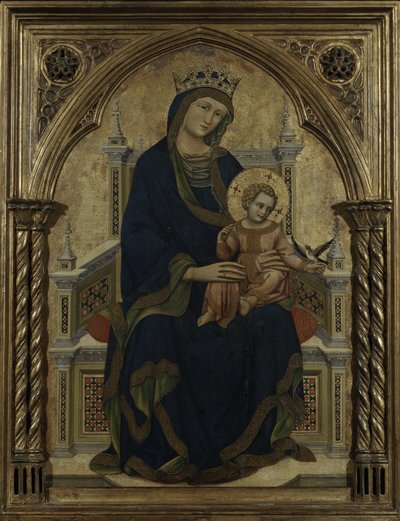 Jomfru og barn på tronen, ca. 1350 av Ridolfo di Arpo Guariento