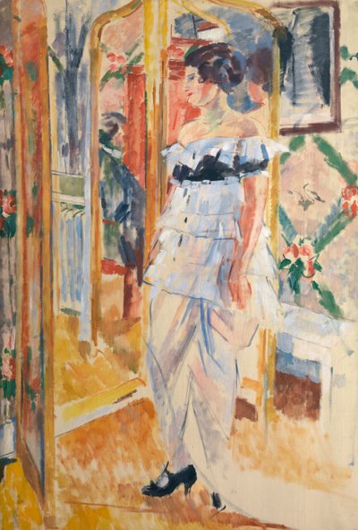 Portrett av Madame Giroux, ca. 1912-13 (olje på lerret) av Rik Wouters