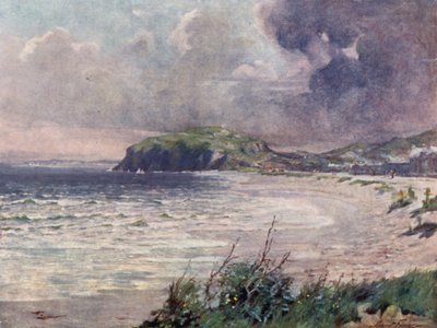 Breezy Morning, Llandudno Bay (farge litho) av Robert (after) Fowler