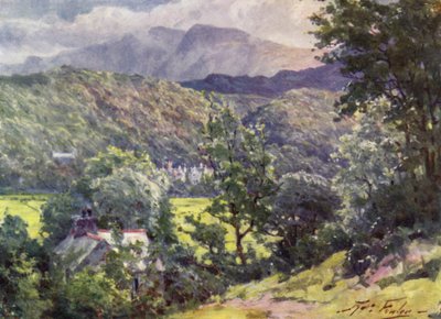 In the Woods, Farchynys, Barmouth Estuary (farge litho) av Robert (after) Fowler