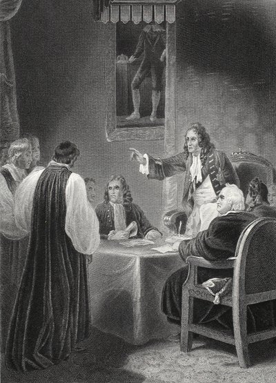 Biskopene foran Privy Council av Robert (after) Smirke