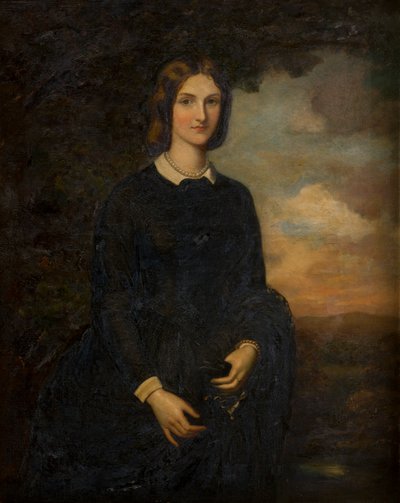 Portrett av Selina Weld Forester, grevinne av Bradford (1819-1894), ca. 1839-94 (olje på lerret) av Robert (after) Thorburn