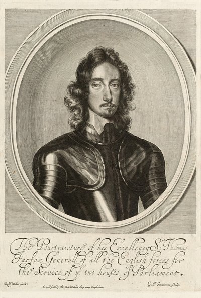 Sir Thomas Fairfax, ca. 1645 (gravering) av Robert (after) Walker