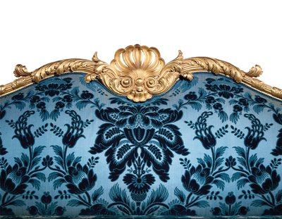 En George III sofa i forgylt tre av Robert Adam