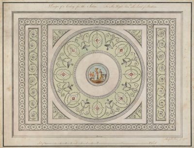 Headfort House, Irland: Saloon Ceiling av Robert Adam
