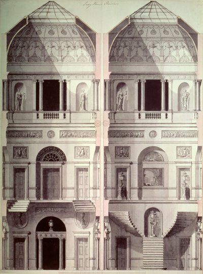 Portman Square, Home House, av Robert Adam (1728-92) av Robert Adam