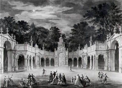 The Illuminations på Buckingham House for å feire fødselsdagen til George III av Robert Adam
