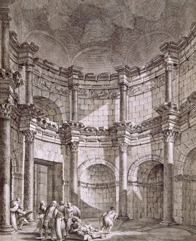 The Temple of Jupiter, pub. 1764. av Robert Adam
