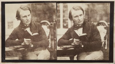 Stereografisk portrett av Dr John Adamson av Robert Adamson