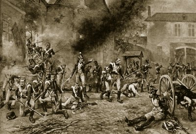 Forsvaret av Hougoumont, 18. juni 1815 av Robert Alexander Hillingford