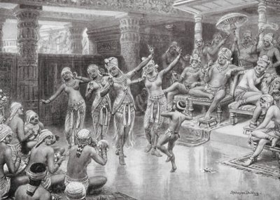 En stor indisk prins som feirer seieren sin (lito) av Robert Ambrose Dudley