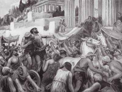 Peisistratos#39; kunstferdige triks (lito) av Robert Ambrose Dudley