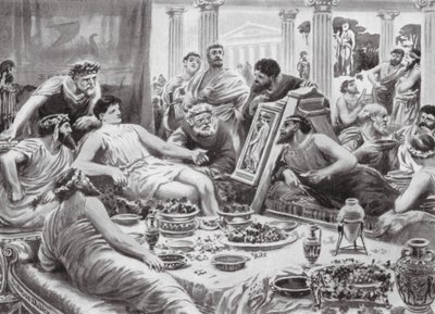 Cimon og maleren Polygnotus (lito) av Robert Ambrose Dudley