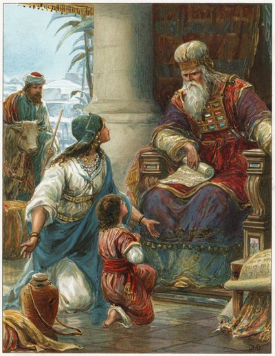 Hannah bringer Samuel til Eli av Robert Ambrose Dudley