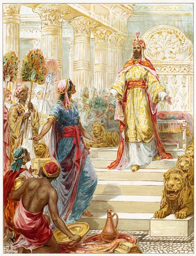 Salomo og dronningen av Saba av Robert Ambrose Dudley
