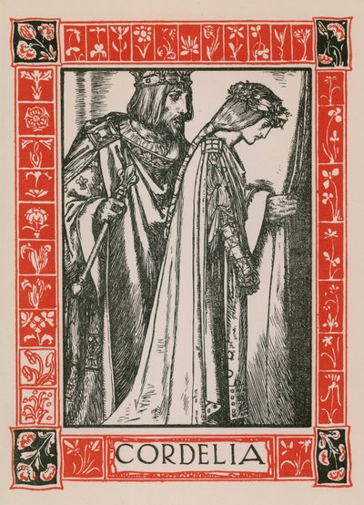 Cordelia, kong Lear av Robert Anning Bell