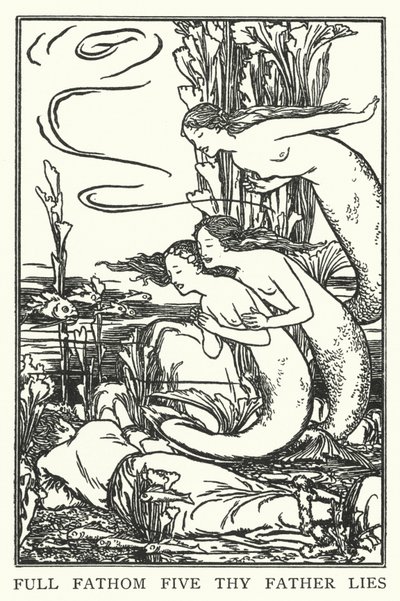 Fullfavn fem din far lyver (litho) av Robert Anning Bell
