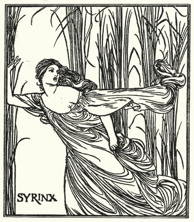 Illustrasjon for dikt av John Keats (litho) av Robert Anning Bell