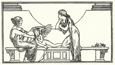Illustrasjon for dikt av John Keats (litho) av Robert Anning Bell