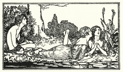 Illustrasjon for dikt av John Keats: Endymion (litho) av Robert Anning Bell