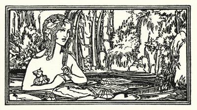 Illustrasjon for dikt av John Keats: Endymion (litho) av Robert Anning Bell