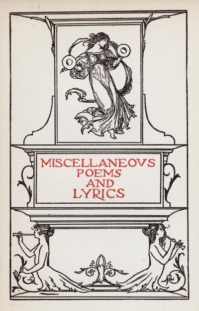 Illustrasjon for dikt av John Keats: Diverse dikt og tekster (litho) av Robert Anning Bell