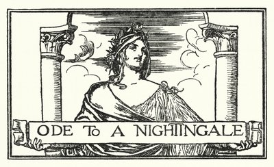 Illustrasjon for dikt av John Keats: Ode To A Nightingale (litho) av Robert Anning Bell