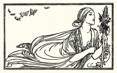 Illustrasjon for dikt av John Keats: Sleep And Poetry (litho) av Robert Anning Bell