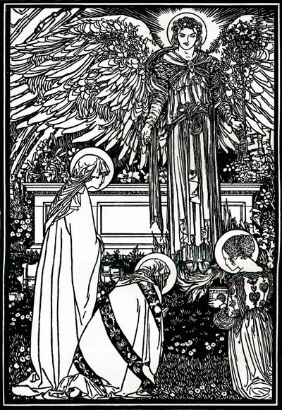 Illustrasjon for The Alter Book, 1892, 1897 av Robert Anning Bell