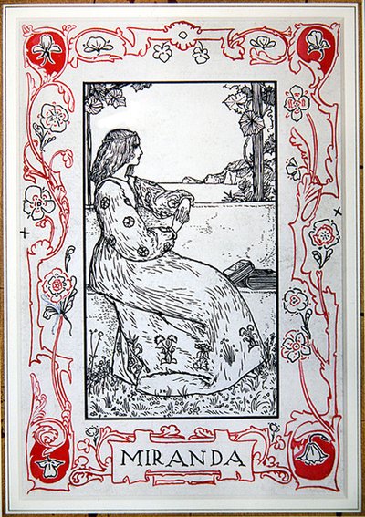 Miranda, fra Shakespeares heltinner av Anna Murphy Jameson av Robert Anning Bell