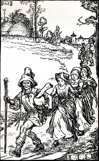 The Golden Goose from Grimms Household Tales, c1900 1901-1902 av Robert Anning Bell