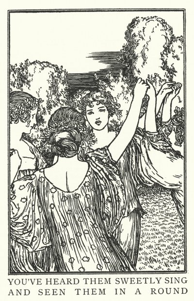 Du har hørt dem synge søtt og sett dem i en runde (litho) av Robert Anning Bell