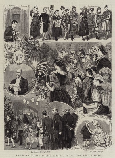 Barnejubileums frimurerkarneval i rådhuset, Reading av Robert Barnes