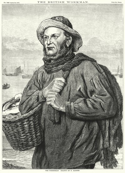 Fiskeren (gravering) av Robert Barnes