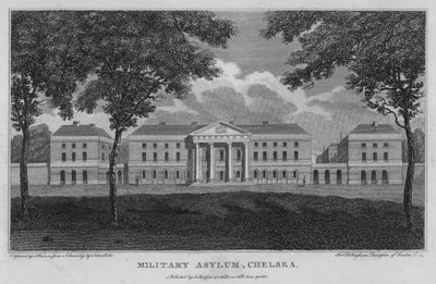 Militærasyl, Chelsea (gravering) av Robert Blemell (after) Schnebbelie