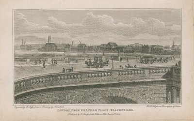 London, fra Chatham Place, Blackfriars av Robert Blemell Schnebbelie