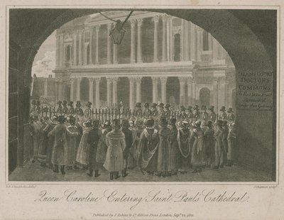 Dronning Caroline går inn i St Paul