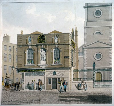 Aldgate House, Aldgate High Street, London, 1815 av Robert Blemmell Schnebbelie
