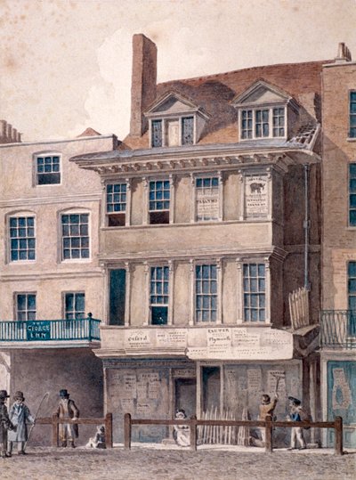 George Inn, West Smithfield, London, c1830 av Robert Blemmell Schnebbelie