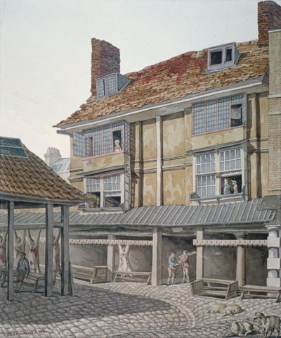 Leadenhall Market, City of London, 1814. av Robert Blemmell Schnebbelie
